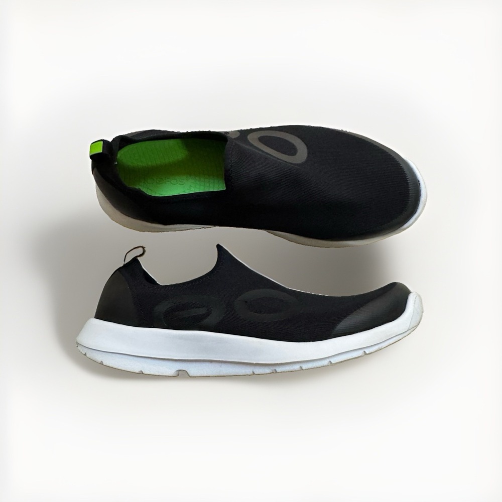 Oofos OOmg Sport Low Mens Size 13 Black White Lightweight Comfort Recovery Shoes